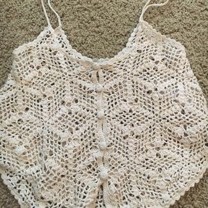 Crochet tank top from forever 21, never worn